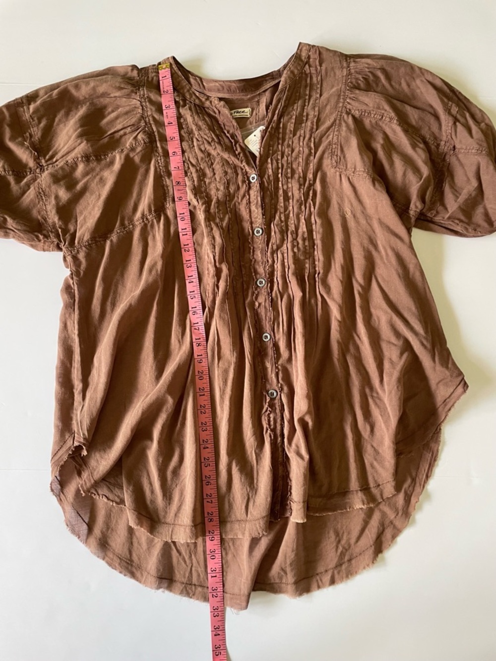 Free People Brown Pintuck Peasant Tunic
We the free - Picture 6 of 9